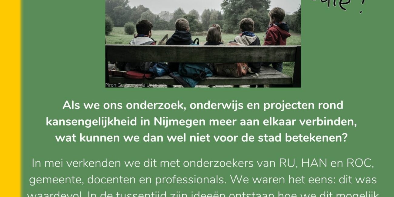 Ieder Talent Telt Kansen voor Nijmegen Save the date 2023